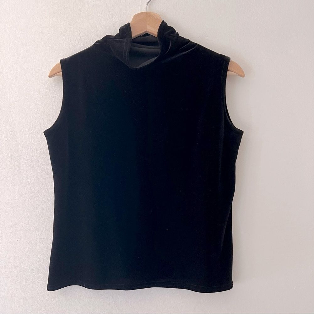 Vintage Jessica McClintock Velvet Cowl Neck Top XS Fairy Grunge Whimsigoth